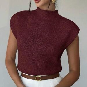 2 Sleeveless Knit Sweaters